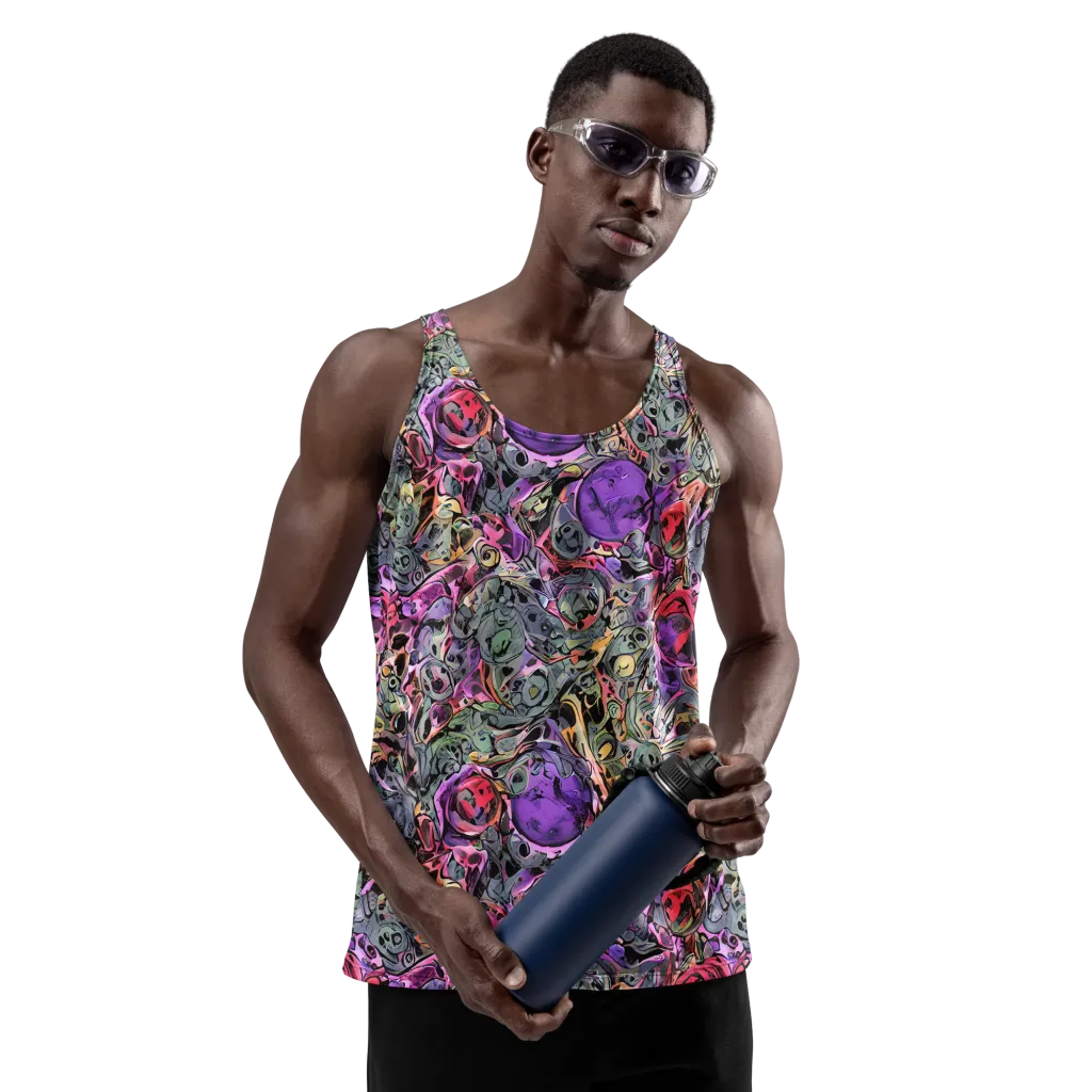 Violet Menagerie on Men's Tank Top — Front