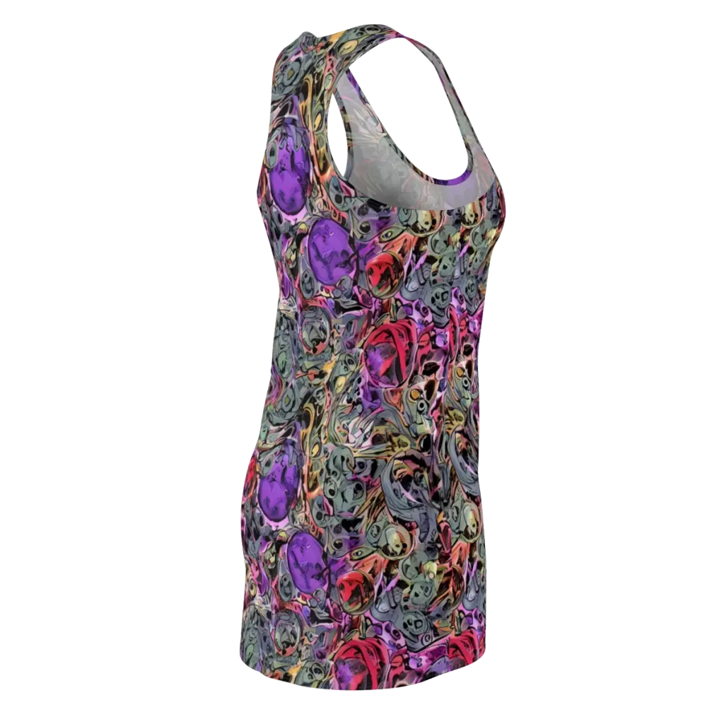 Violet Menagerie on Racerback Dress — Back Side