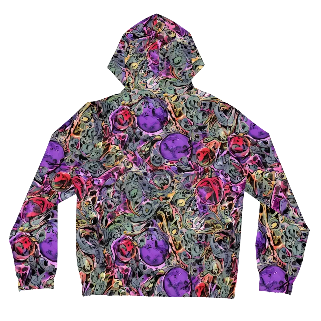 Violet Menagerie on Women's Full-Zip Hoodie — Back