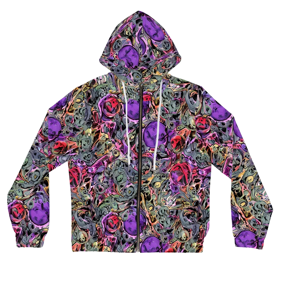 Violet Menagerie on Women's Full-Zip Hoodie — Front