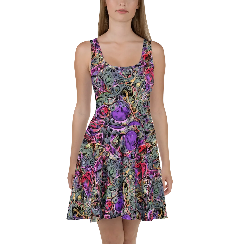 Violet Menagerie on Skater Dress — Front