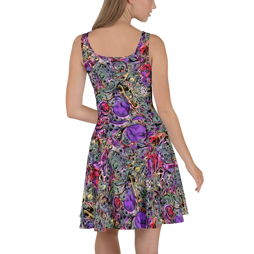 Violet Menagerie on Skater Dress — Back