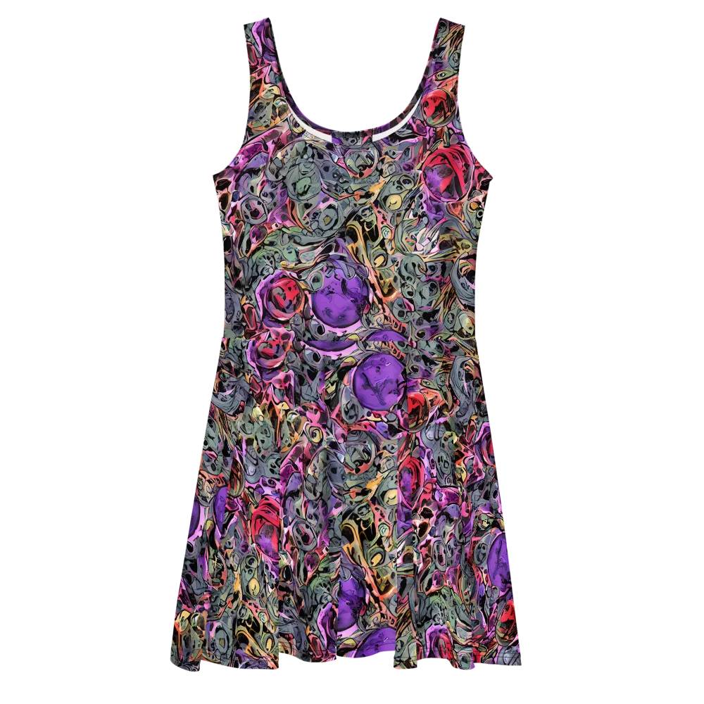 Violet Menagerie on Skater Dress — Front