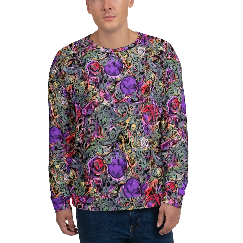 Violet Menagerie on Sweatshirt — Front