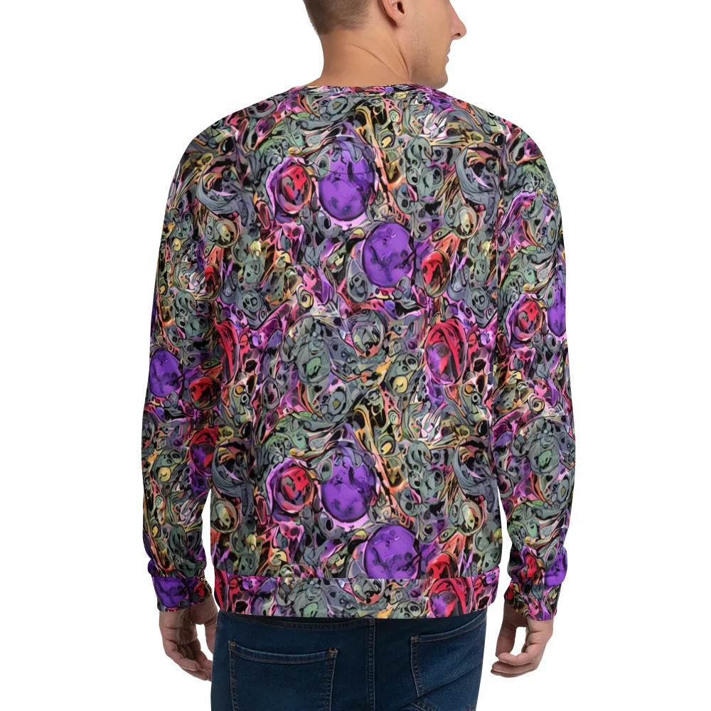 Violet Menagerie on Sweatshirt — Back