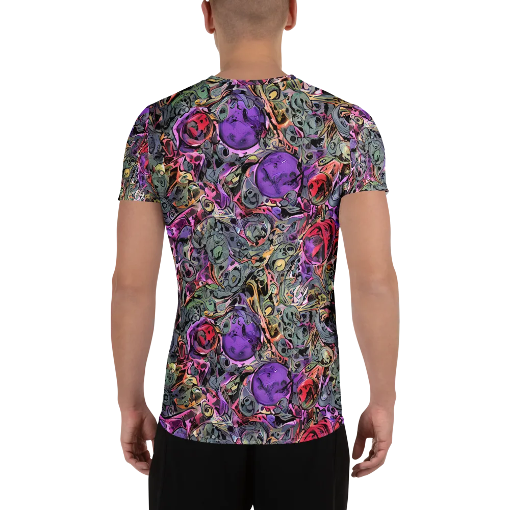 Violet Menagerie on Men's Athletic T-Shirt — Back