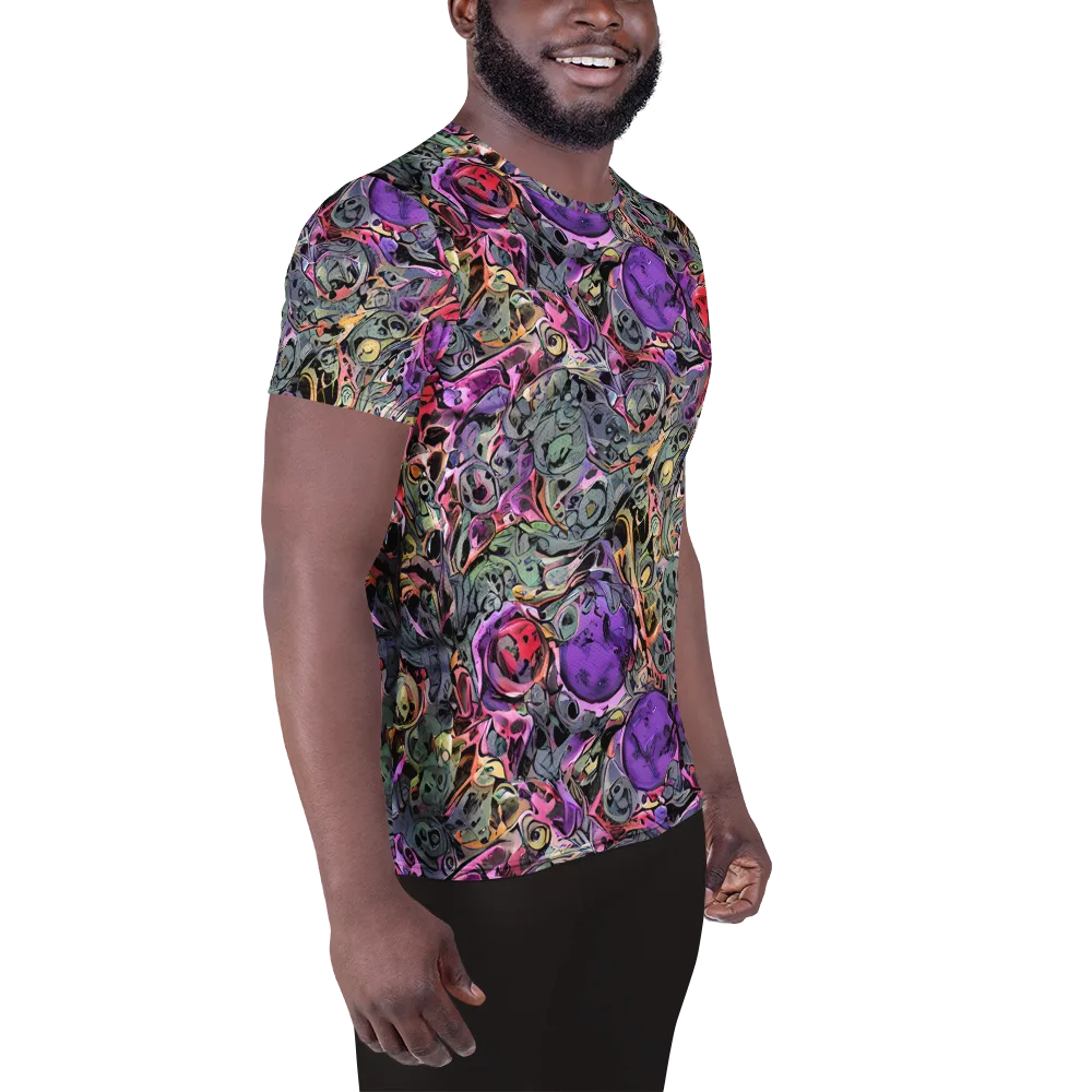 Violet Menagerie on Men's Athletic T-Shirt — Right