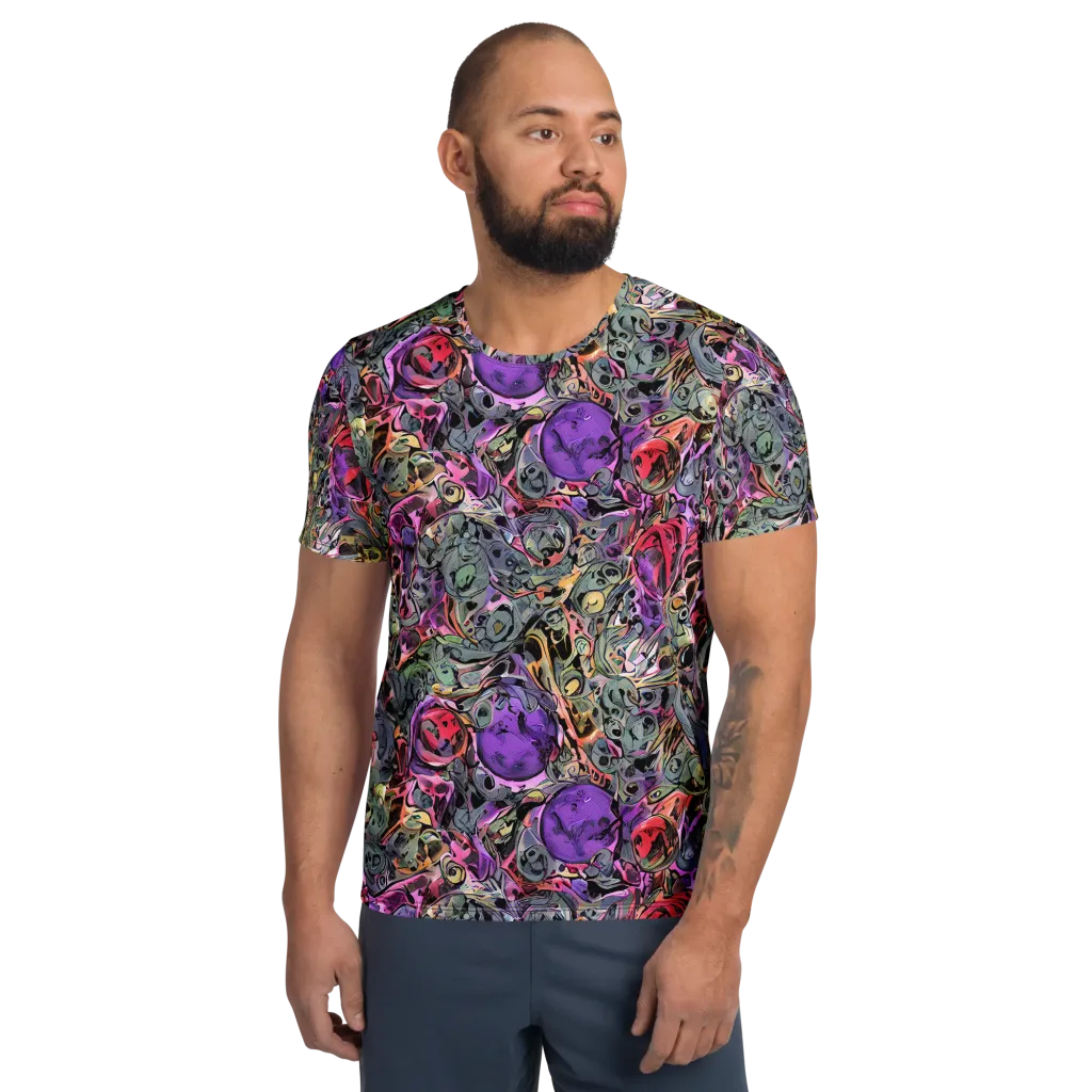 Violet Menagerie on Men's Athletic T-Shirt — Front