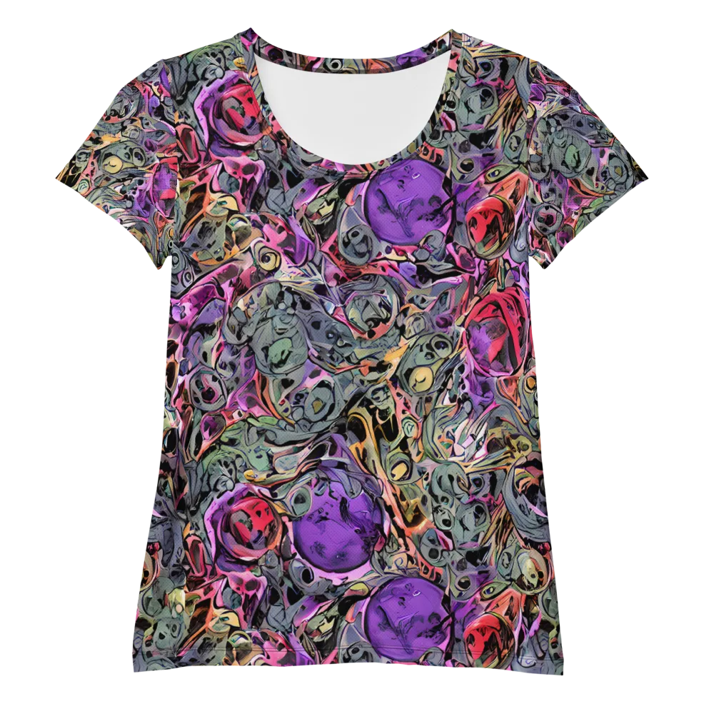 Violet Menagerie on Women's Athletic T-Shirt — Front