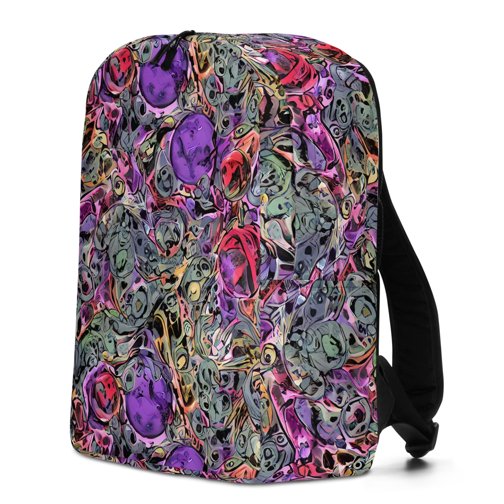 Violet Menagerie on Minimalist Backpack — Left