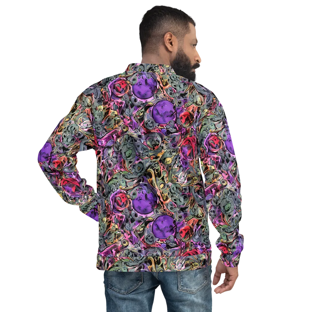 Violet Menagerie on Bomber Jacket — Back