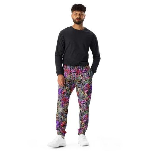Violet Menagerie on a Men's Joggers