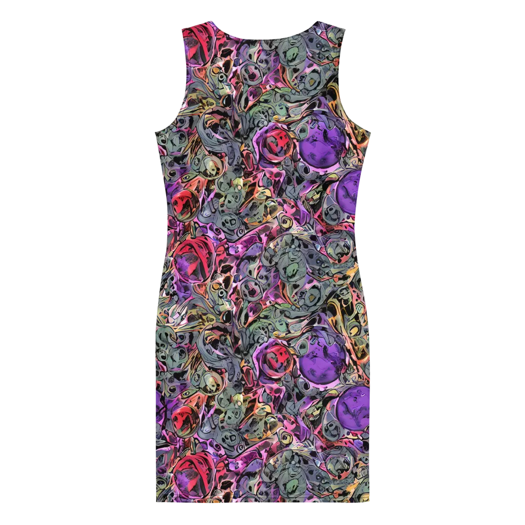 Violet Menagerie on Bodycon Dress — Back