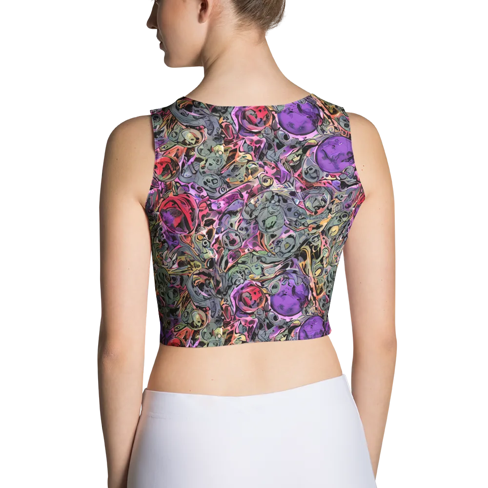 Violet Menagerie on Crop Top — Back