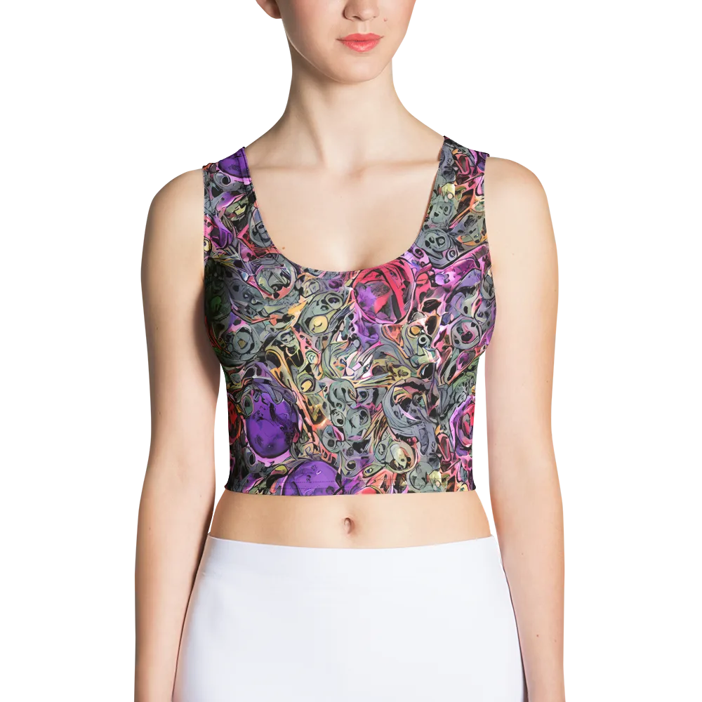 Violet Menagerie on Crop Top — Front