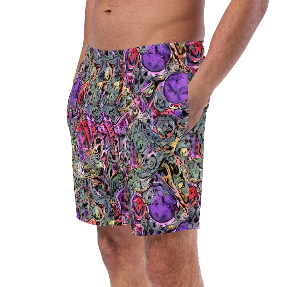 Violet Menagerie on Swim Trunks — Left Front