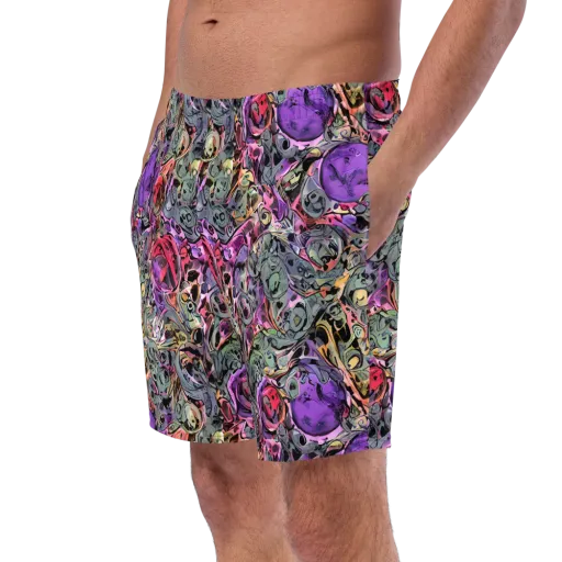 Violet Menagerie on a Swim Trunks