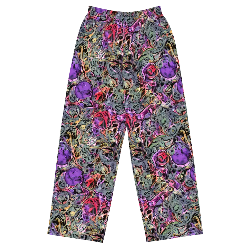 Violet Menagerie on Wide-Leg Pants — Front