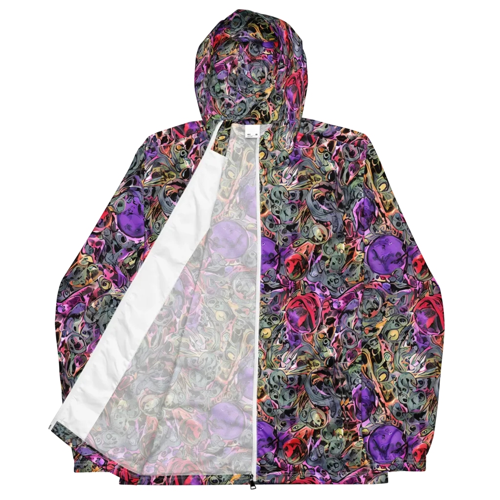 Violet Menagerie on Men's Windbreaker — Front