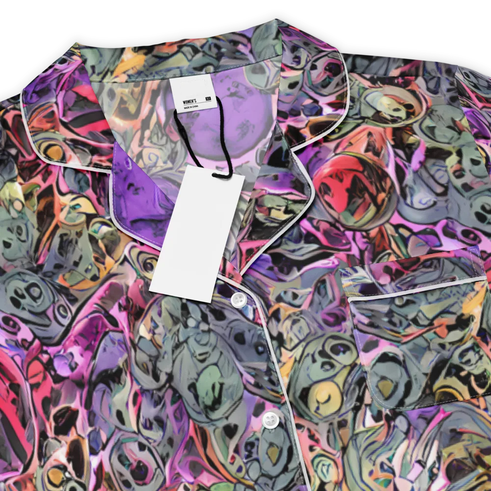 Violet Menagerie on Women's Short Sleeve Pajama Top — Product details