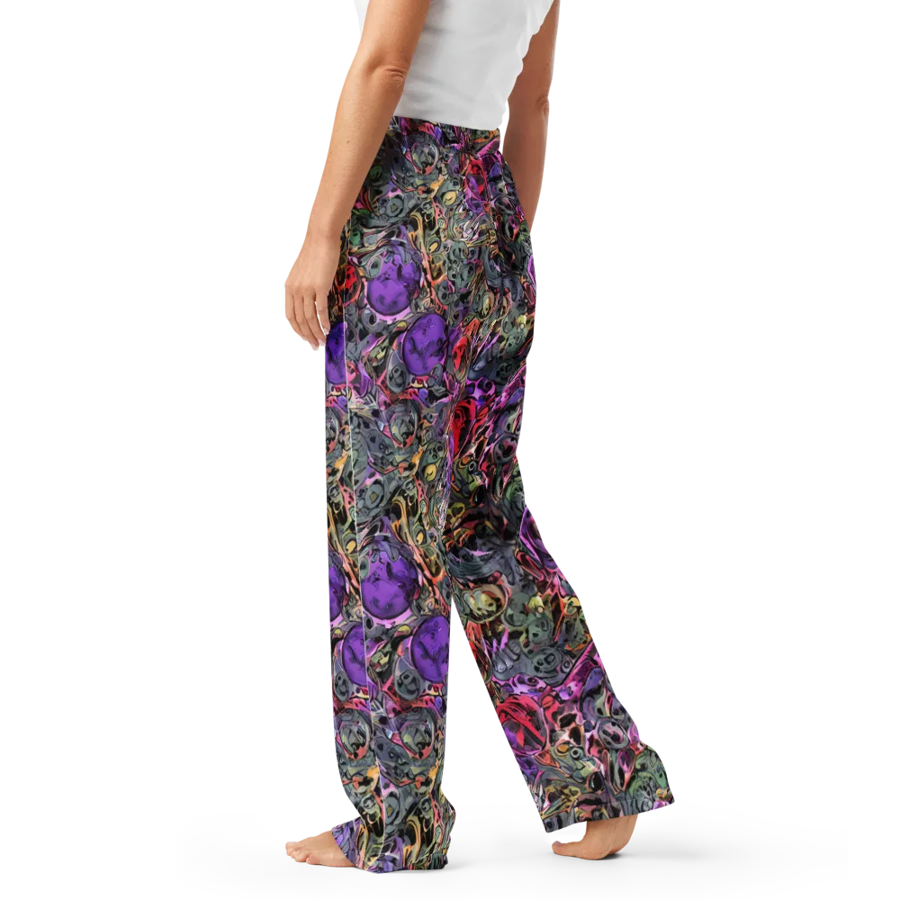 Violet Menagerie on Women's Pajama Pants — Left