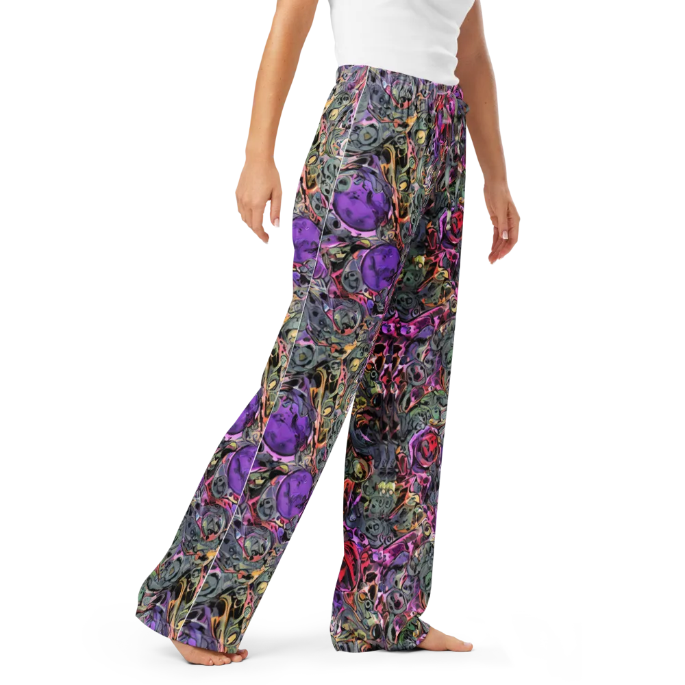 Violet Menagerie on Women's Pajama Pants — Right Front