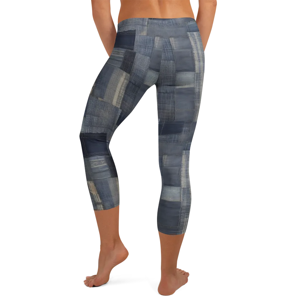 Blue Loom on Capri Leggings — Back
