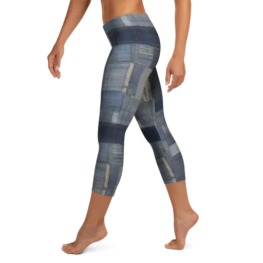 Blue Loom on a Capri Leggings