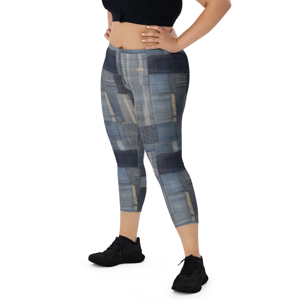 Blue Loom on Capri Leggings — Front