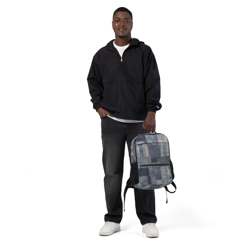 Blue Loom on Utility Backpack — Front