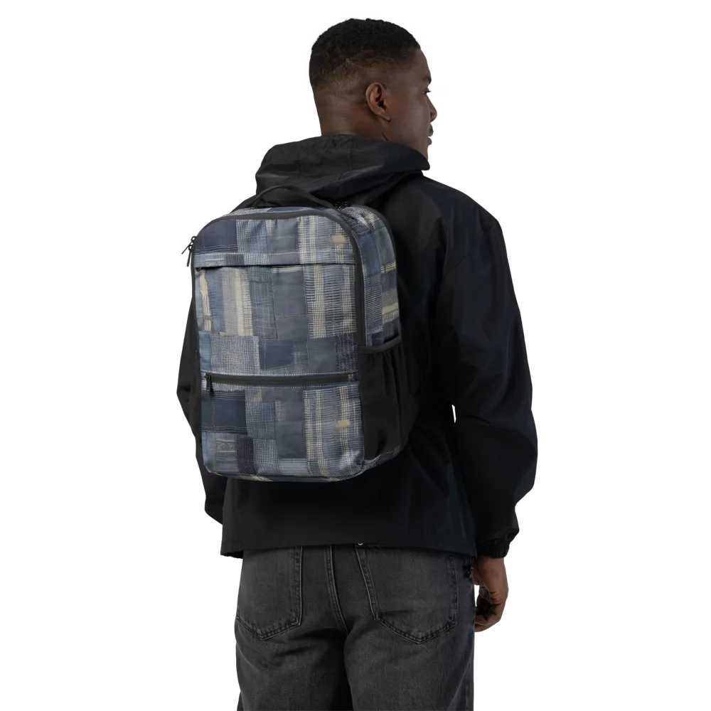 Blue Loom on Utility Backpack — Back