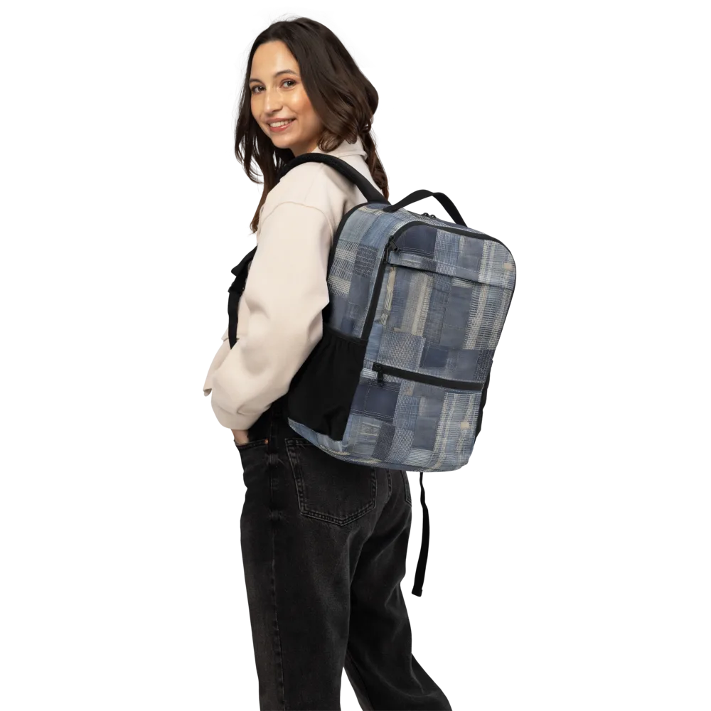 Blue Loom on Utility Backpack — Back
