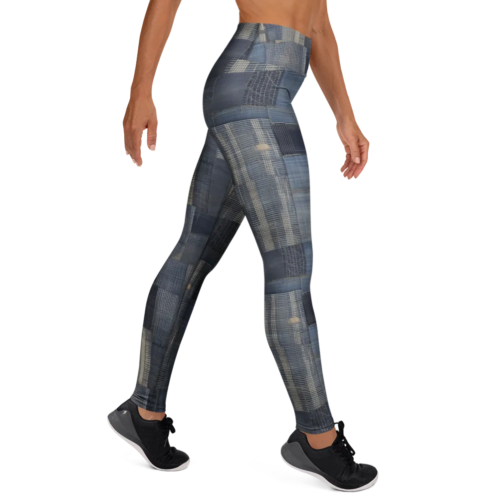 Blue Loom on Yoga Leggings — Right
