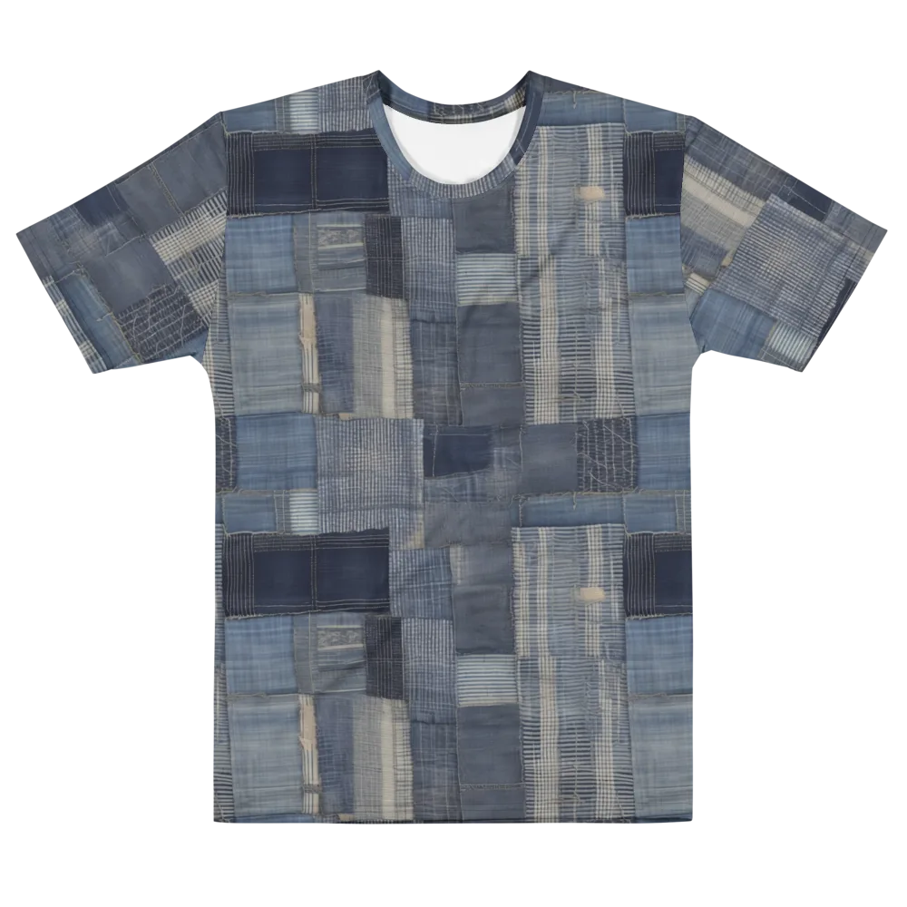 Blue Loom on Men's Cotton Crew Neck T-Shirt — Front