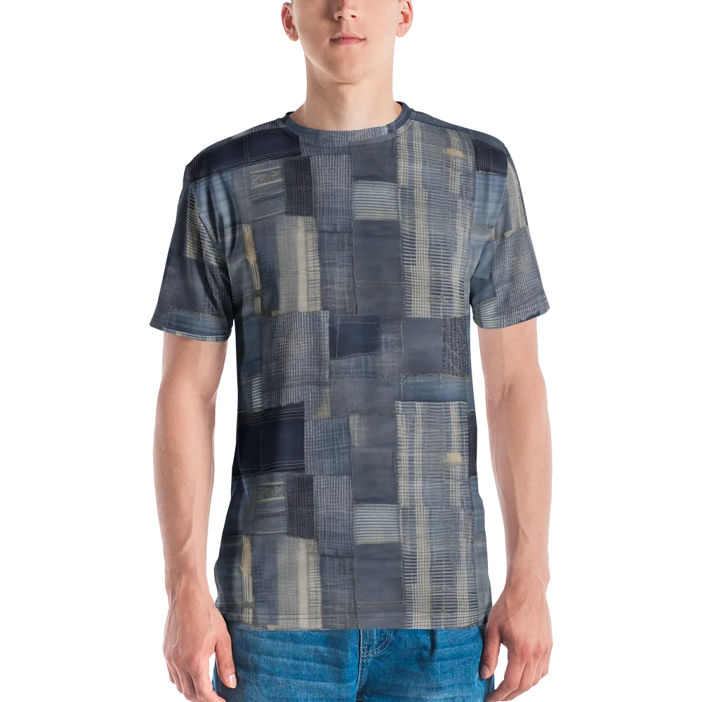 Blue Loom on Men's Crew Neck T-Shirt — Front