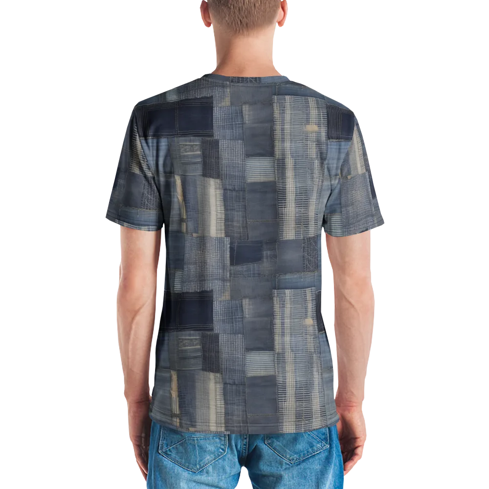 Blue Loom on Men's Crew Neck T-Shirt — Back