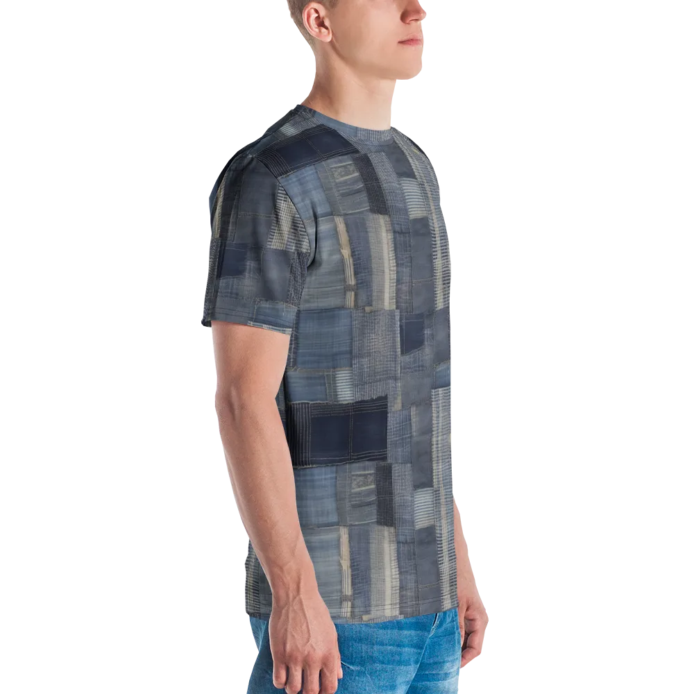 Blue Loom on Men's Crew Neck T-Shirt — Right