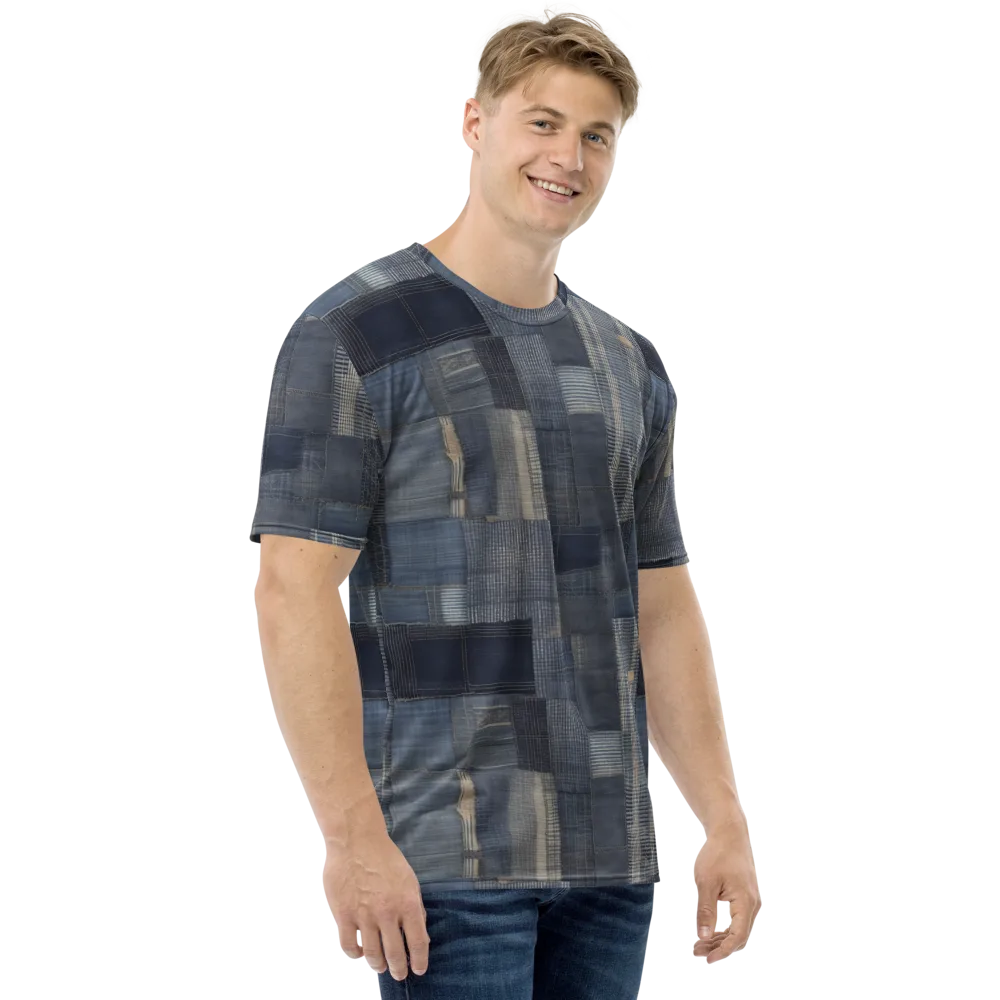 Blue Loom on Men's Crew Neck T-Shirt — Right