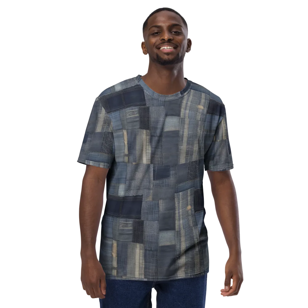 Blue Loom on Men's Crew Neck T-Shirt — Front