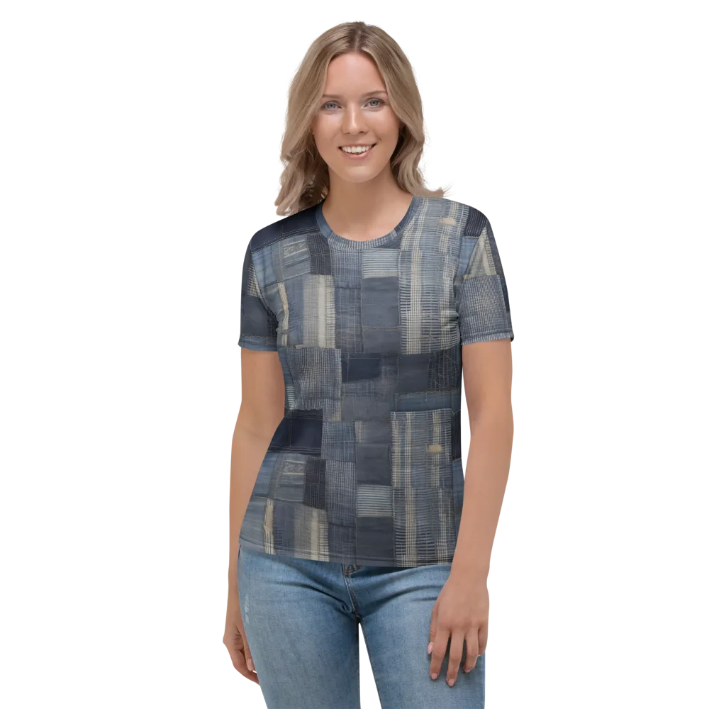 Blue Loom on Women's Crew Neck T-Shirt — Front