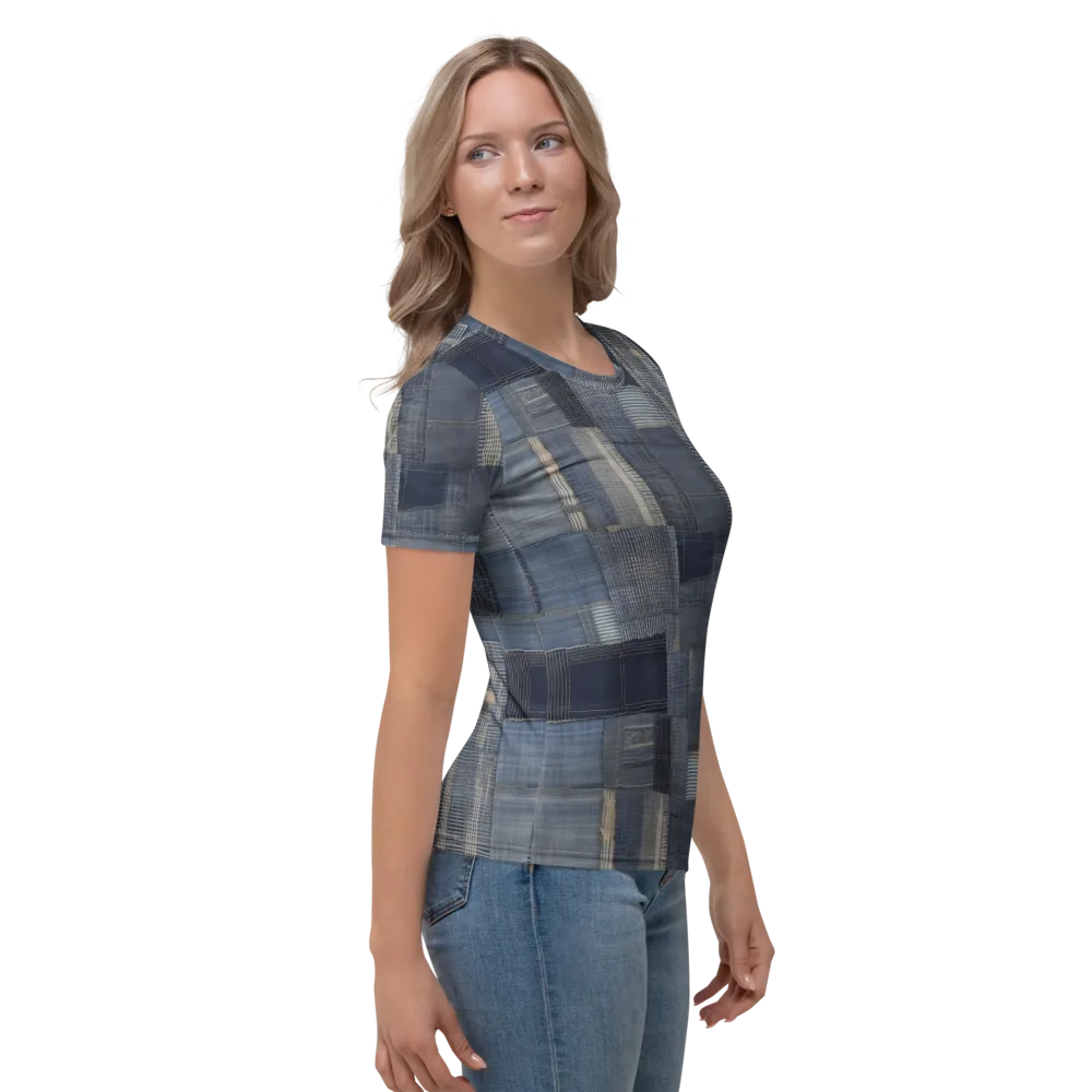 Blue Loom on Women's Crew Neck T-Shirt — Right