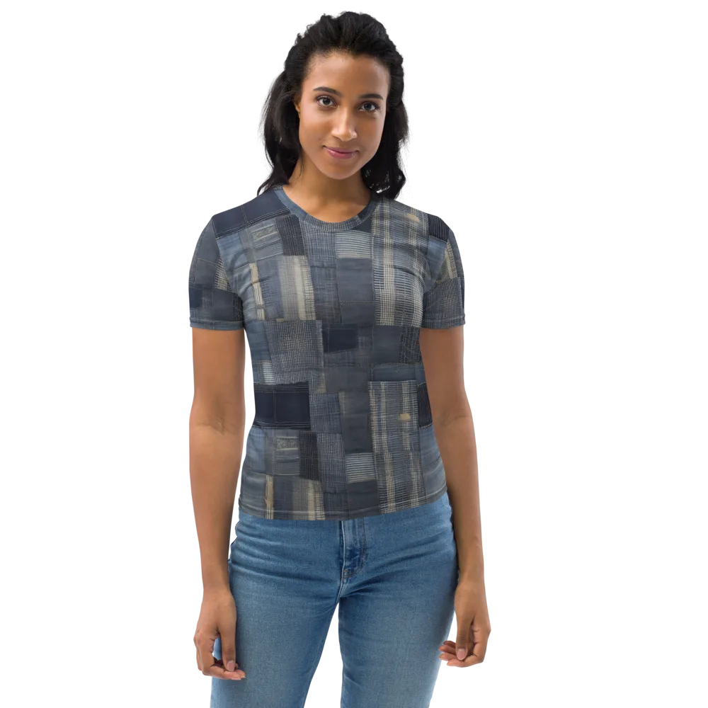 Blue Loom on Women's Crew Neck T-Shirt — Front