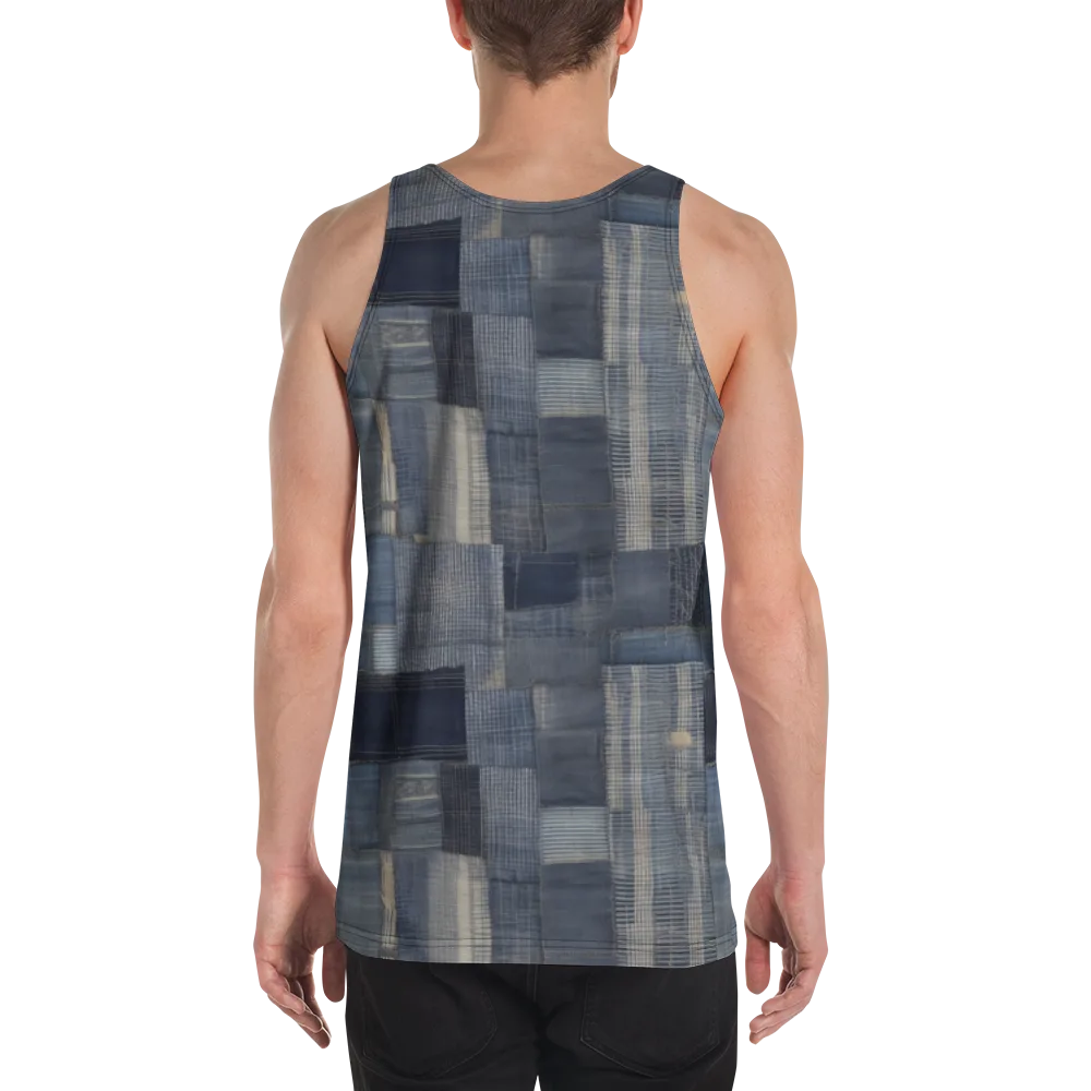 Blue Loom on Men's Tank Top — Back
