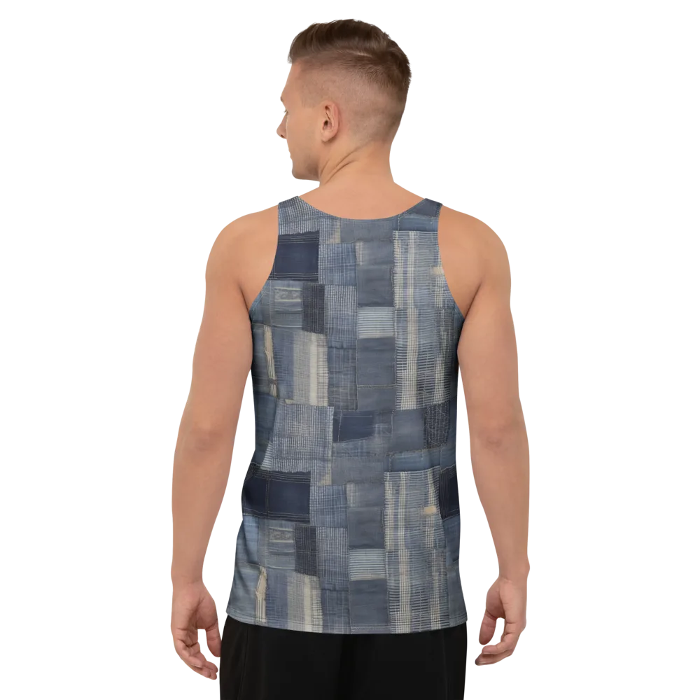 Blue Loom on Men's Tank Top — Back