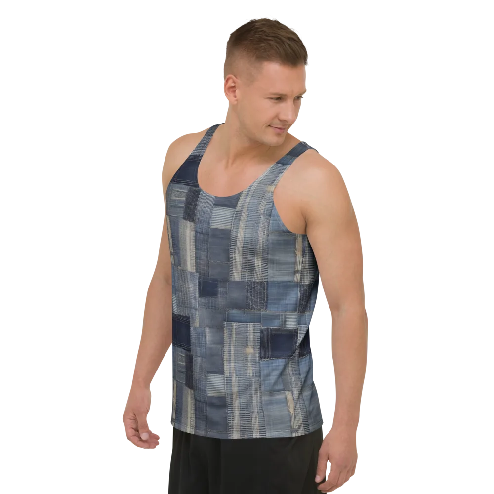 Blue Loom on Men's Tank Top — Left Front
