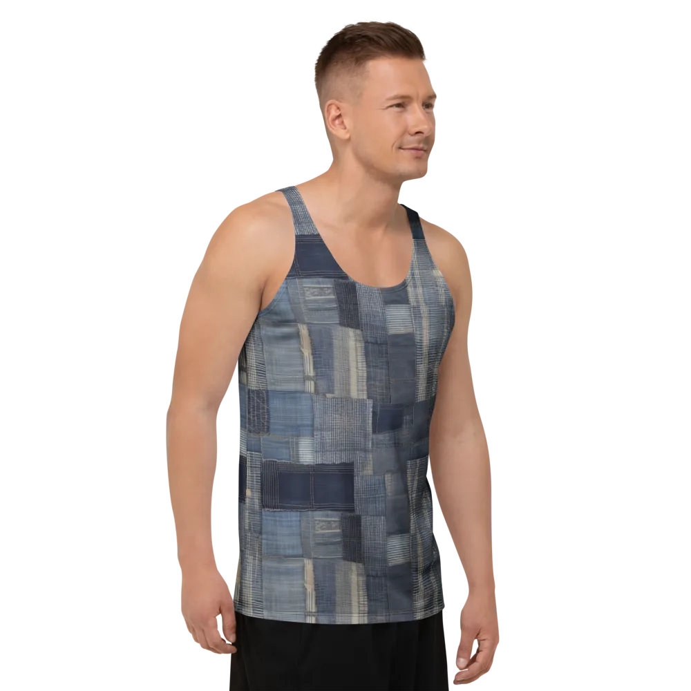 Blue Loom on Men's Tank Top — Right Front