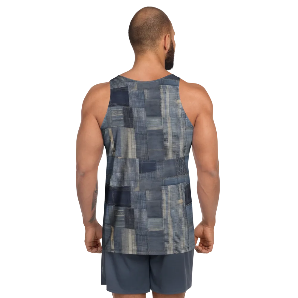 Blue Loom on Men's Tank Top — Back