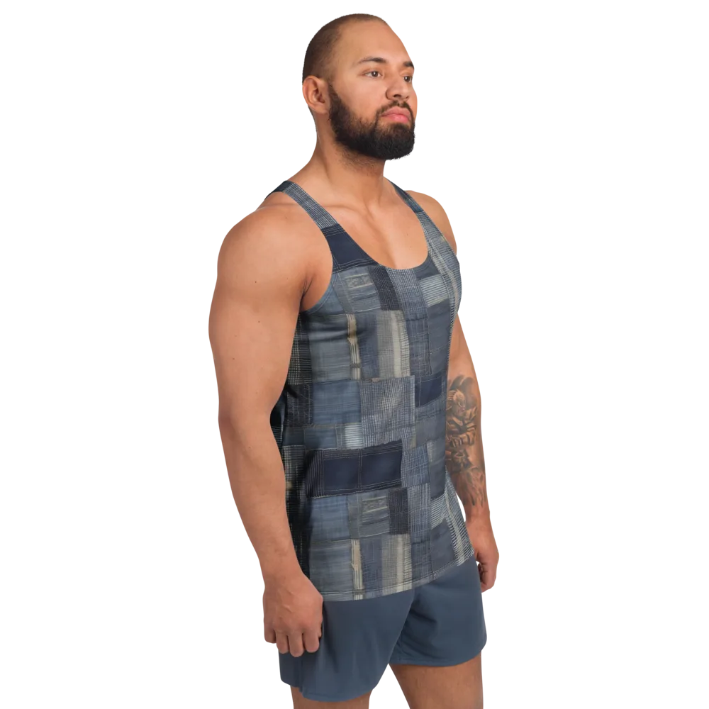 Blue Loom on Men's Tank Top — Right Front