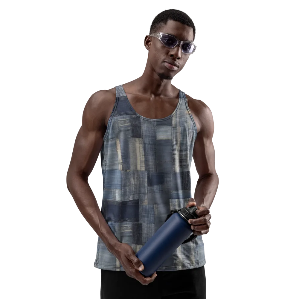 Blue Loom on Men's Tank Top — Front