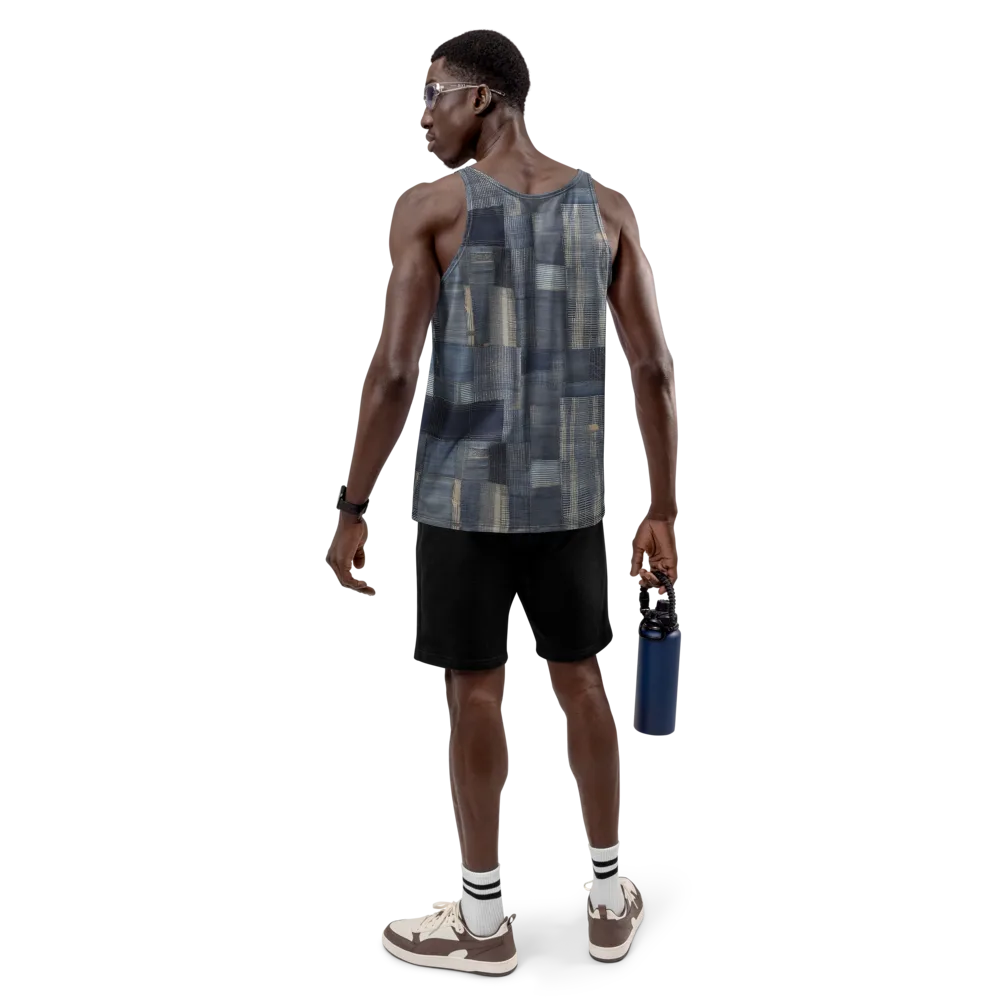 Blue Loom on Men's Tank Top — Back